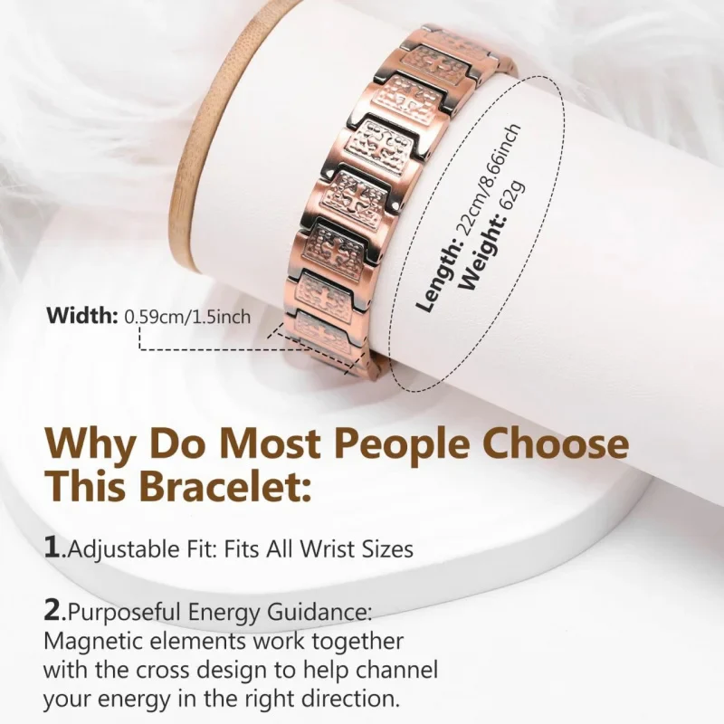 Men's Four Leaf Magnetic Copper Bracelet â€” Strength in Every Link (Limited-time offer for 2026 Celebrate with 70% OFF! - Copper Magnetic Power Boost Circulation, Banish Fatigue)