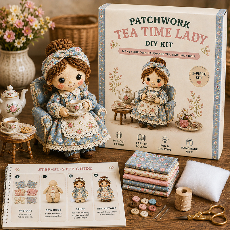 🌸 Patchwork DIY Doll Kits – Handmade Fun & Creativity
