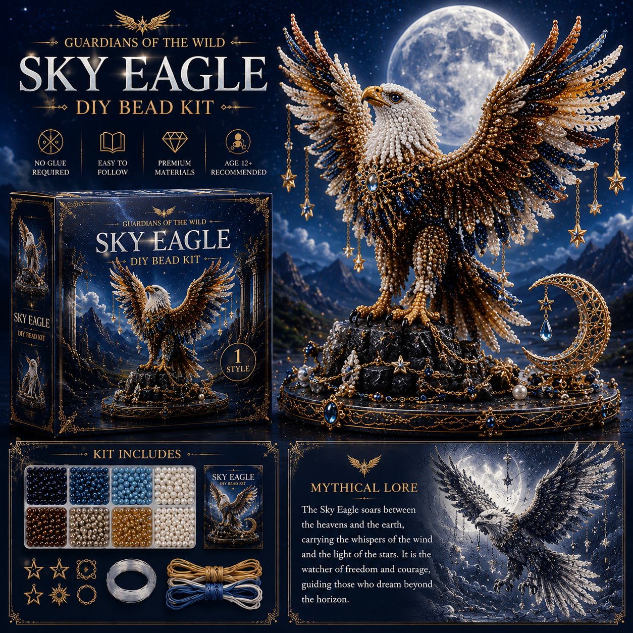 🔥Last Day 49% OFF🎁3D Animal Guardian DIY Bead Kit Collection
