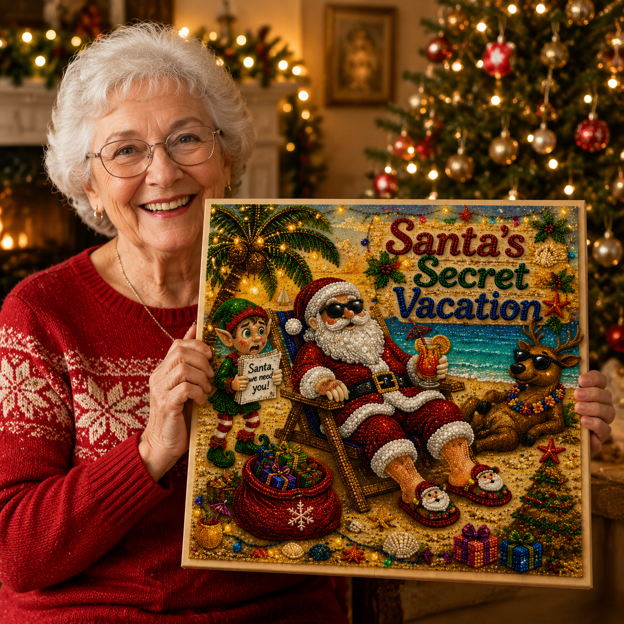 🎄 Christmas Secret Collection ✨ Magical Holiday Diamond Painting Art Kit