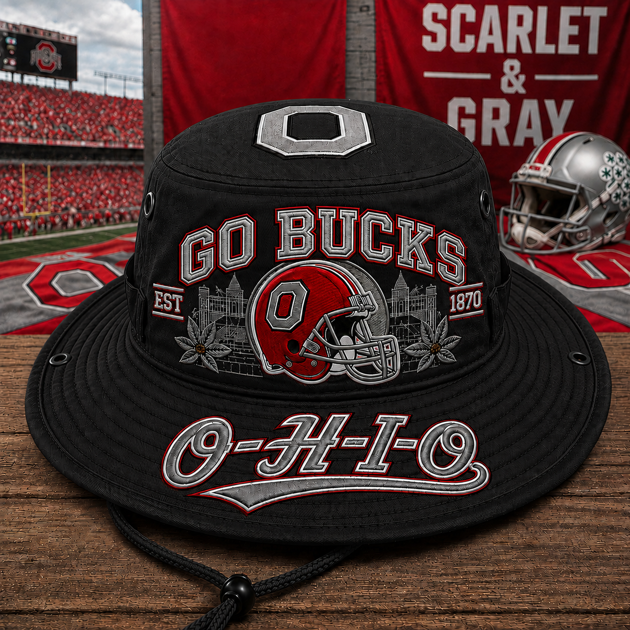 🔥🇺🇸 Last Day Promo: 49% OFF 🏈 GO BUCKS Football Heritage Boonie Hat