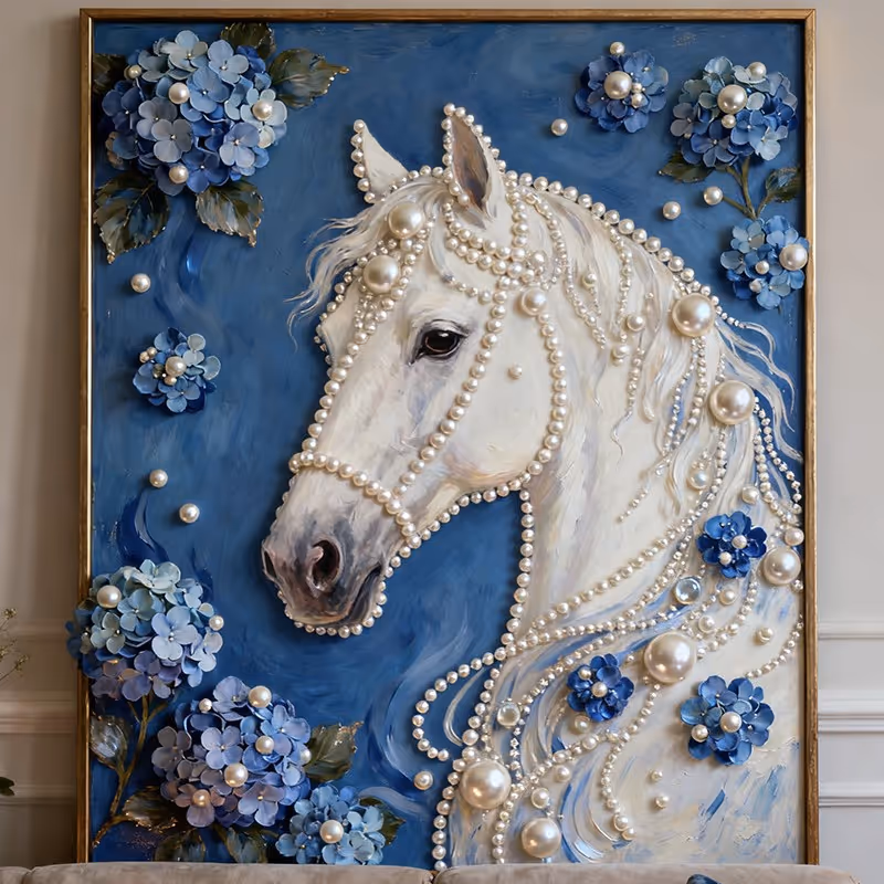 🏰✨DIY Beaded Art Kit - Castle Pearl Painting🎇