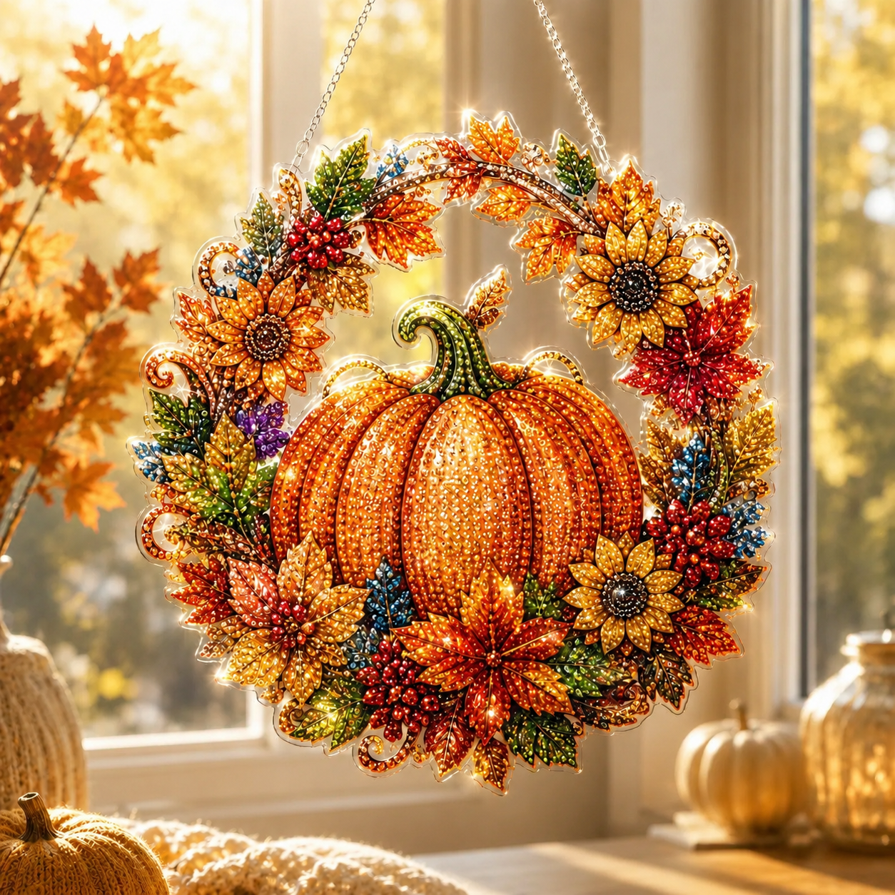 ☀️LAST DAY 70% OFF🌈 - Hummingbird Diamond Art Hanging Ornament Kit