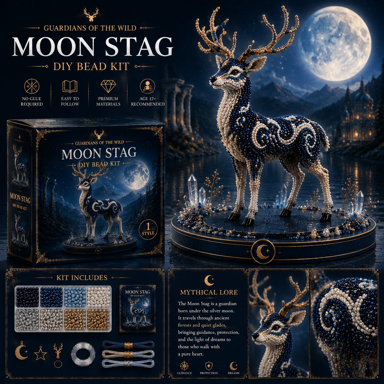 🔥Last Day 49% OFF🎁3D Animal Guardian DIY Bead Kit Collection