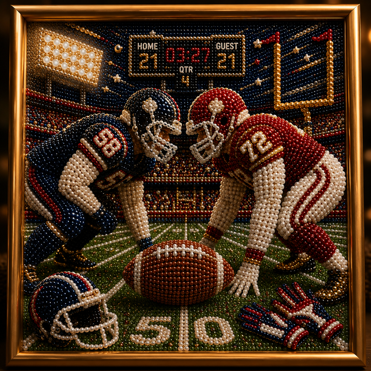 🔥 LSAT DAY 75% OFF 🏆🏈 Sports Legacy™ Pearl Art Collection