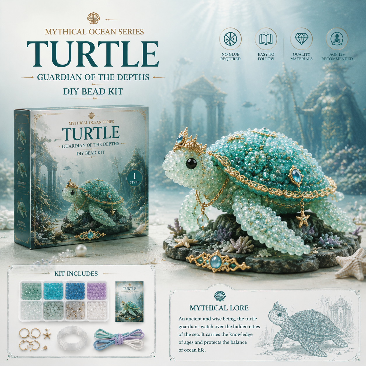 🔥Last Day: 50% Off 🌊 Mythical Ocean DIY Bead Kit