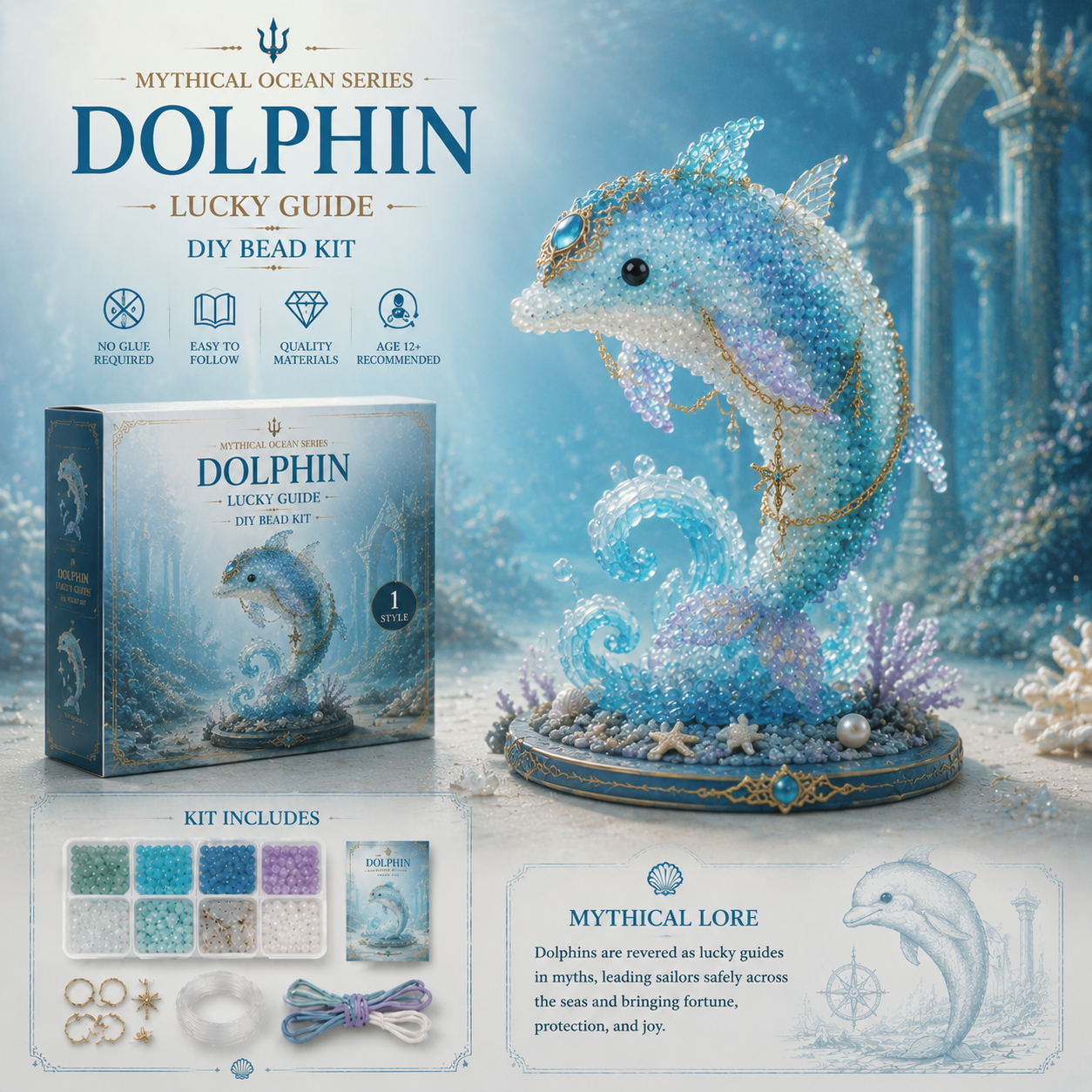🔥Last Day: 50% Off 🌊 Mythical Ocean DIY Bead Kit