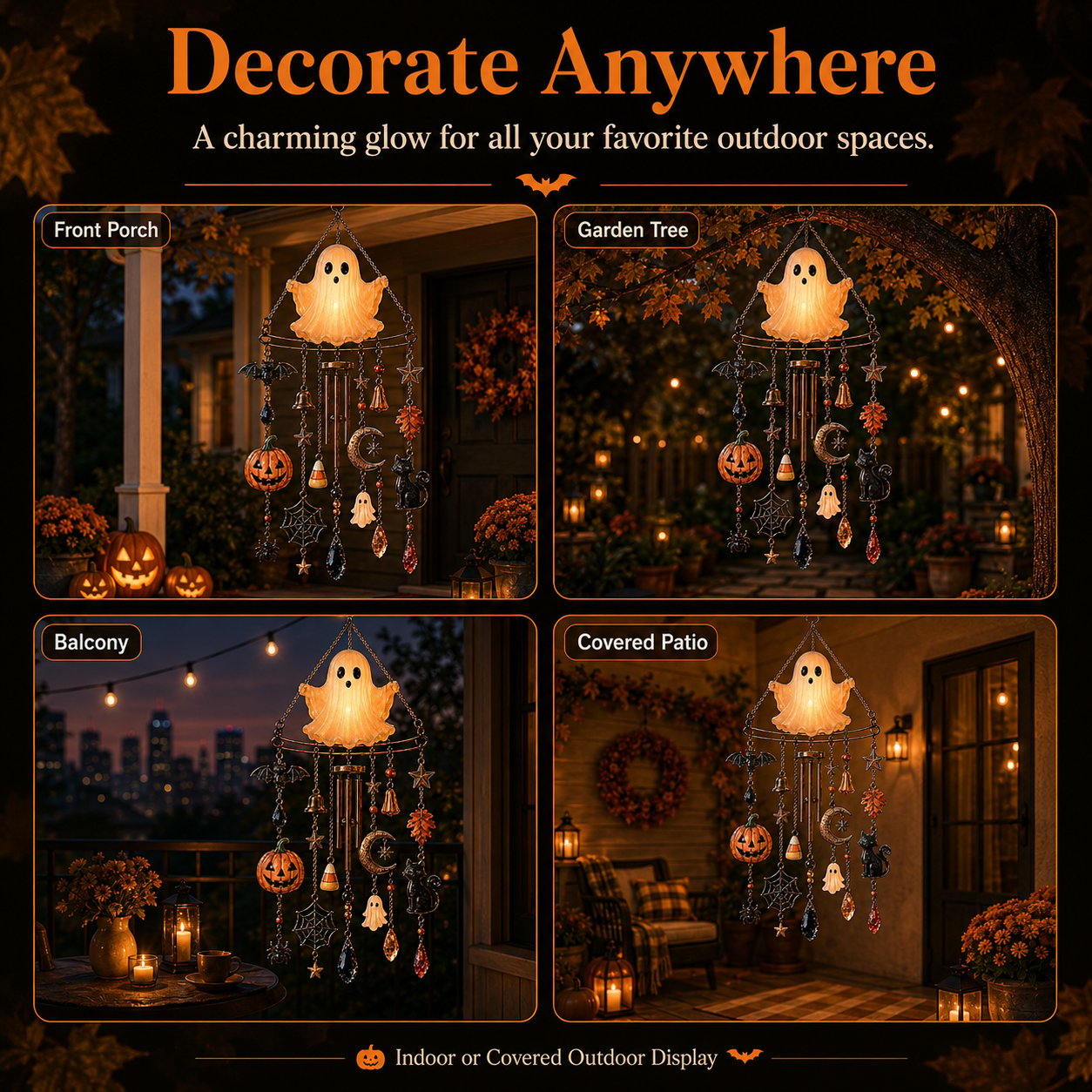 🔥 Halloween Early Bird Sale — 70% OFF —👻 Haunted Glow Ghost Wind Chime