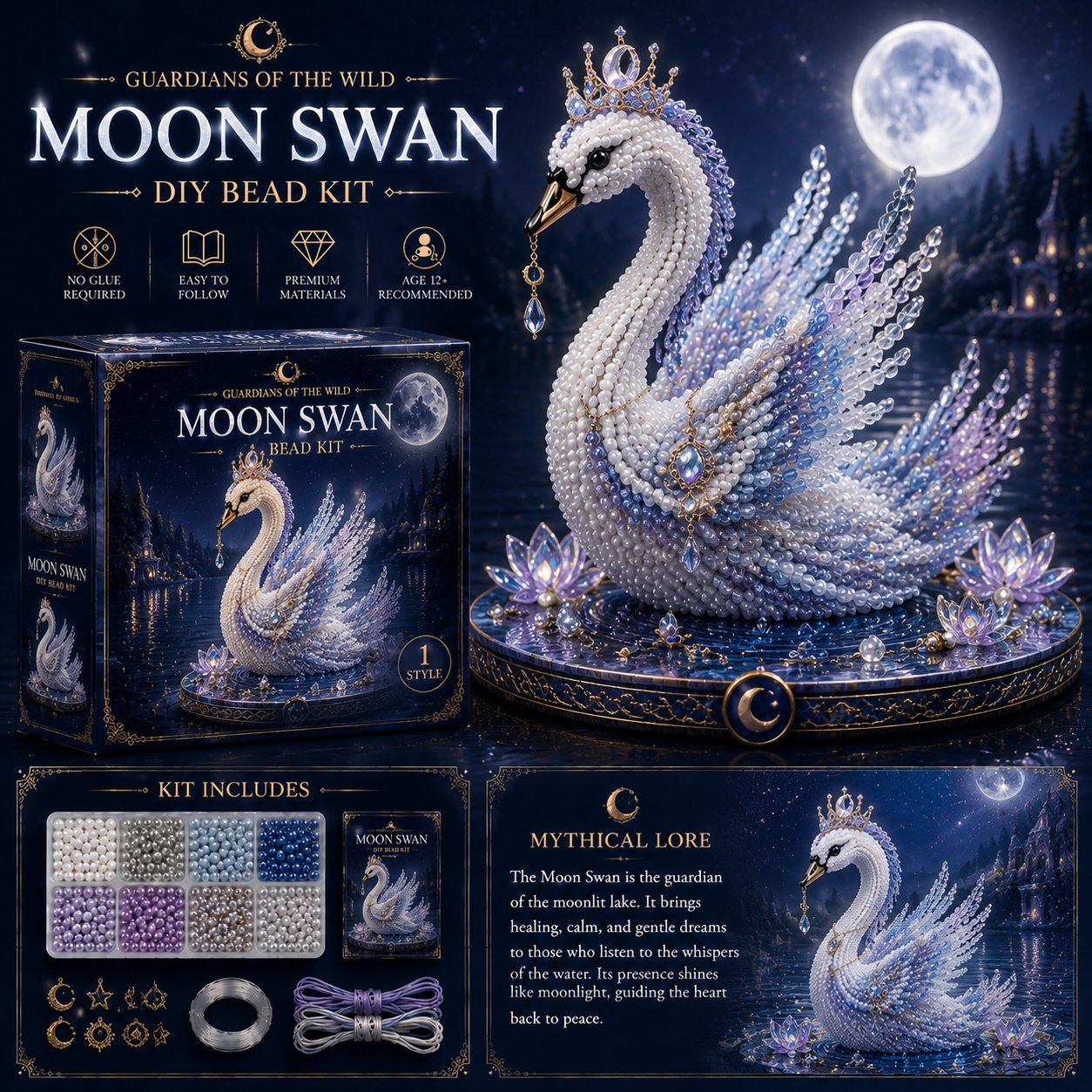 🔥Last Day 49% OFF🎁3D Animal Guardian DIY Bead Kit Collection