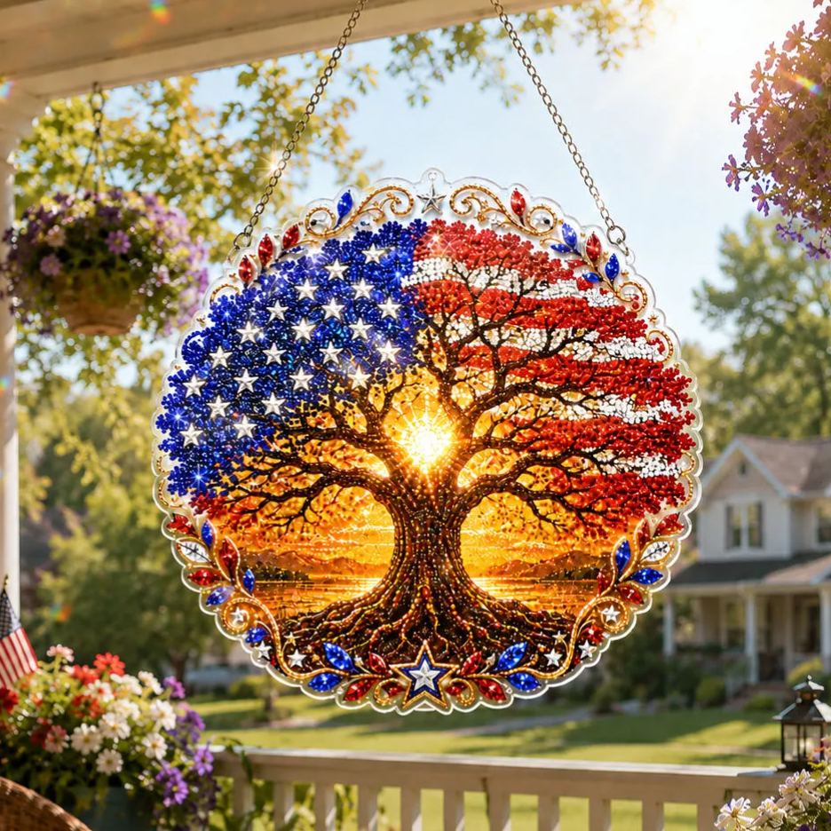 ☀️LAST DAY 70% OFF🌈 - Hummingbird Diamond Art Hanging Ornament Kit