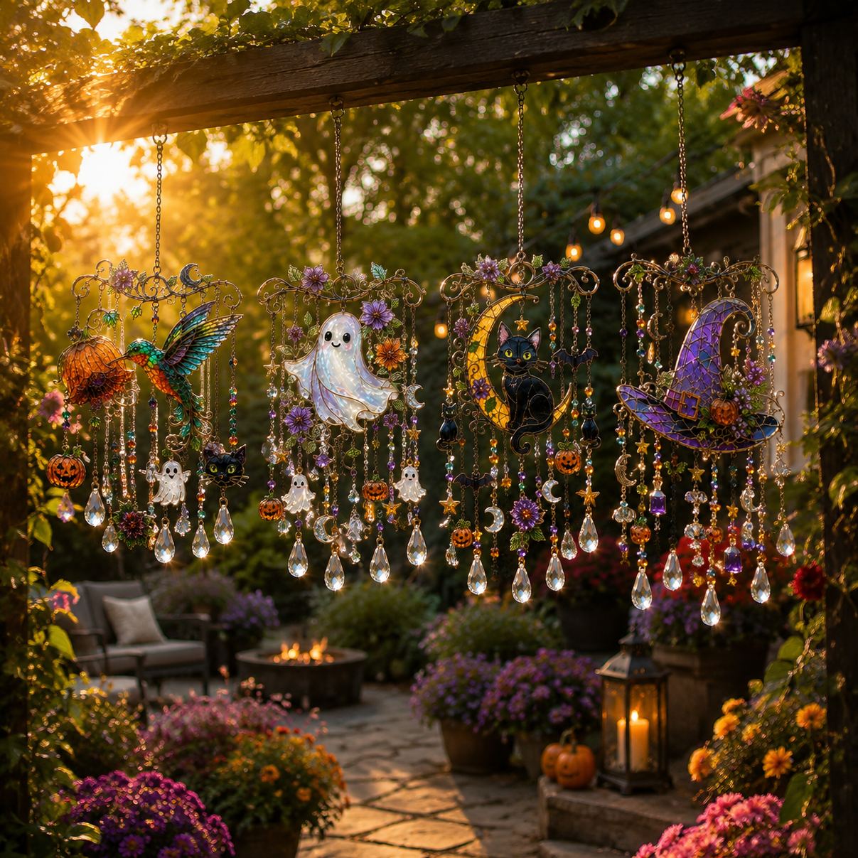 🔥 Limited-time 50% OFF👻Halloween-Themed Crystal Wind Chime