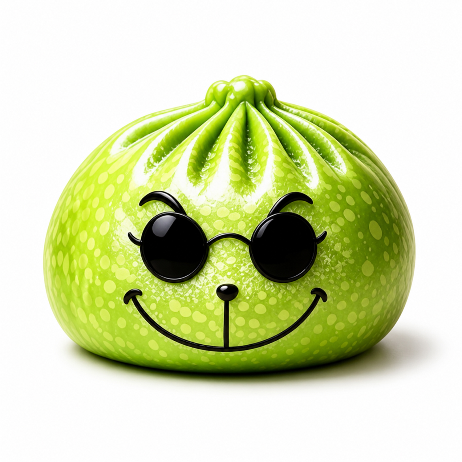 Funny Green Dumpling Squishy Toy – Slow Rising Squeeze Toy, Unique Christmas Gift -