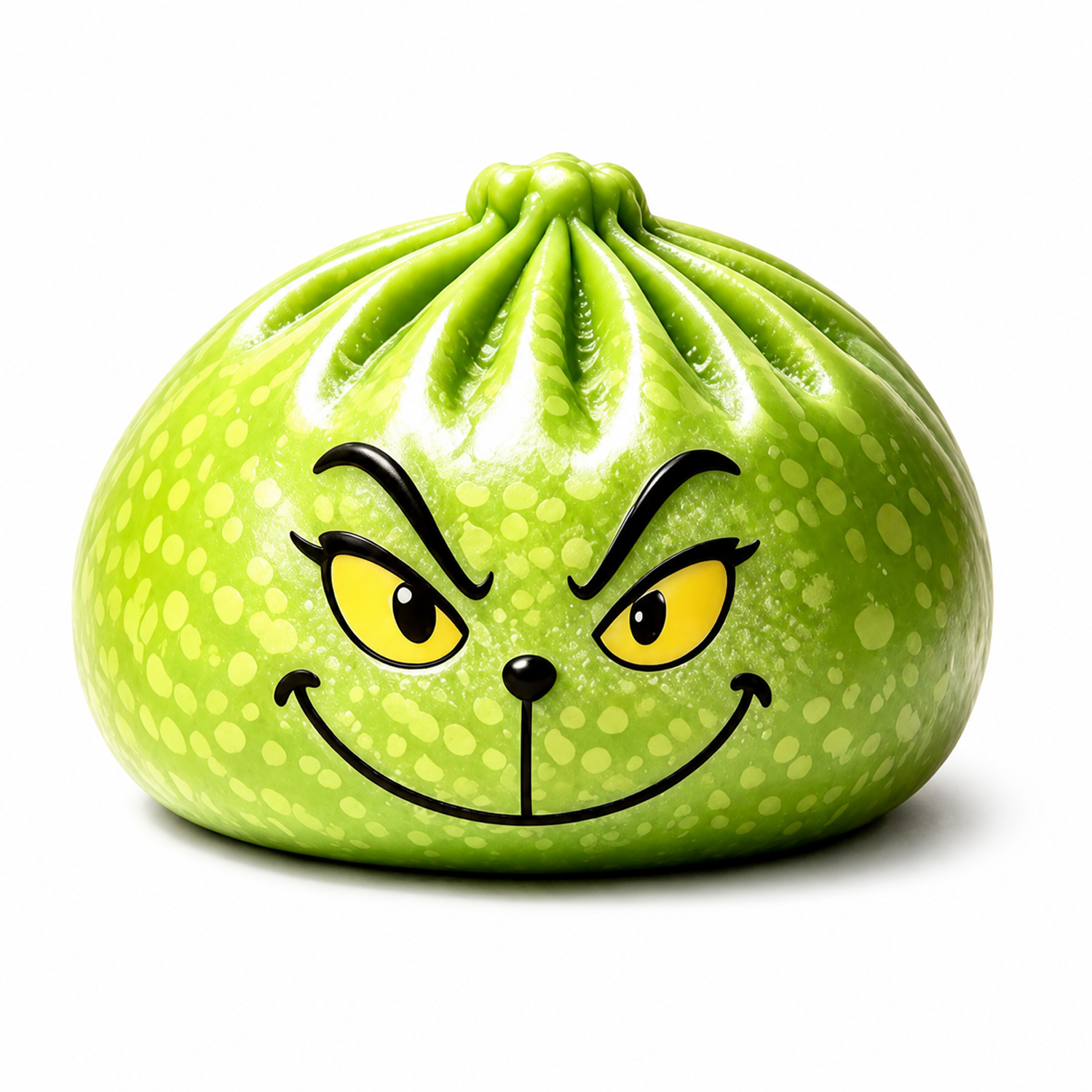 Funny Green Dumpling Squishy Toy – Slow Rising Squeeze Toy, Unique Christmas Gift -
