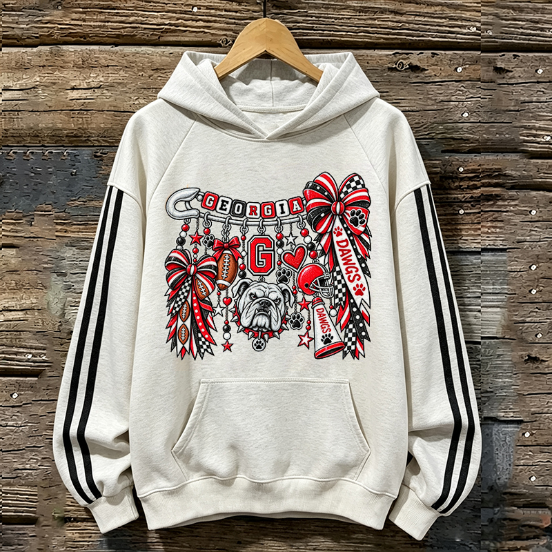 Vintage Georgia Bulldogs Graphic Unisex Hoodie