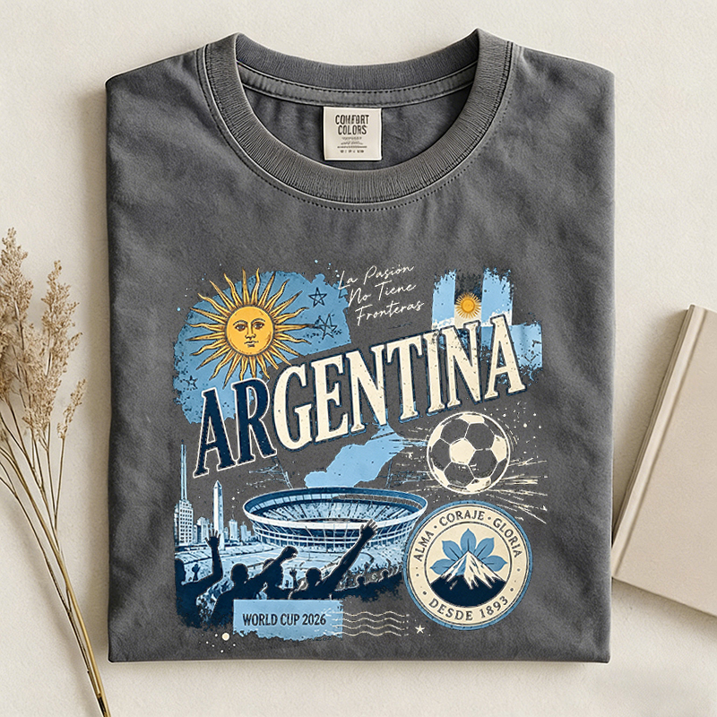 Vintage Argentina Soccer Comfort Colors Shirt