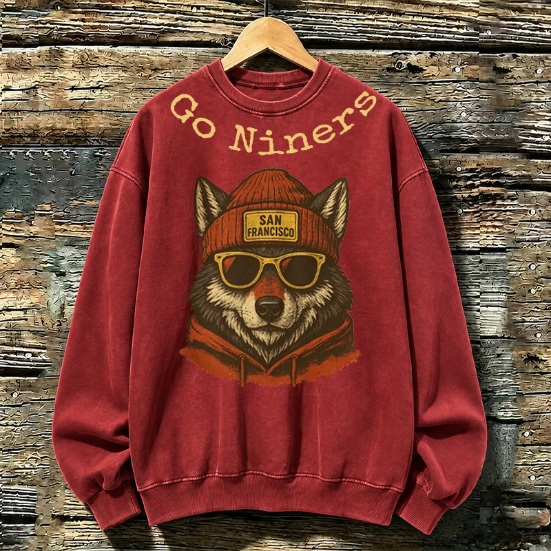 Retro San Francisco Football Mascot Style Sweatshirt