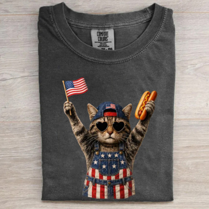 Patriotic Cat T-shirt