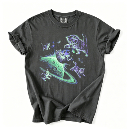Funny Astronaut Cats T-shirt
