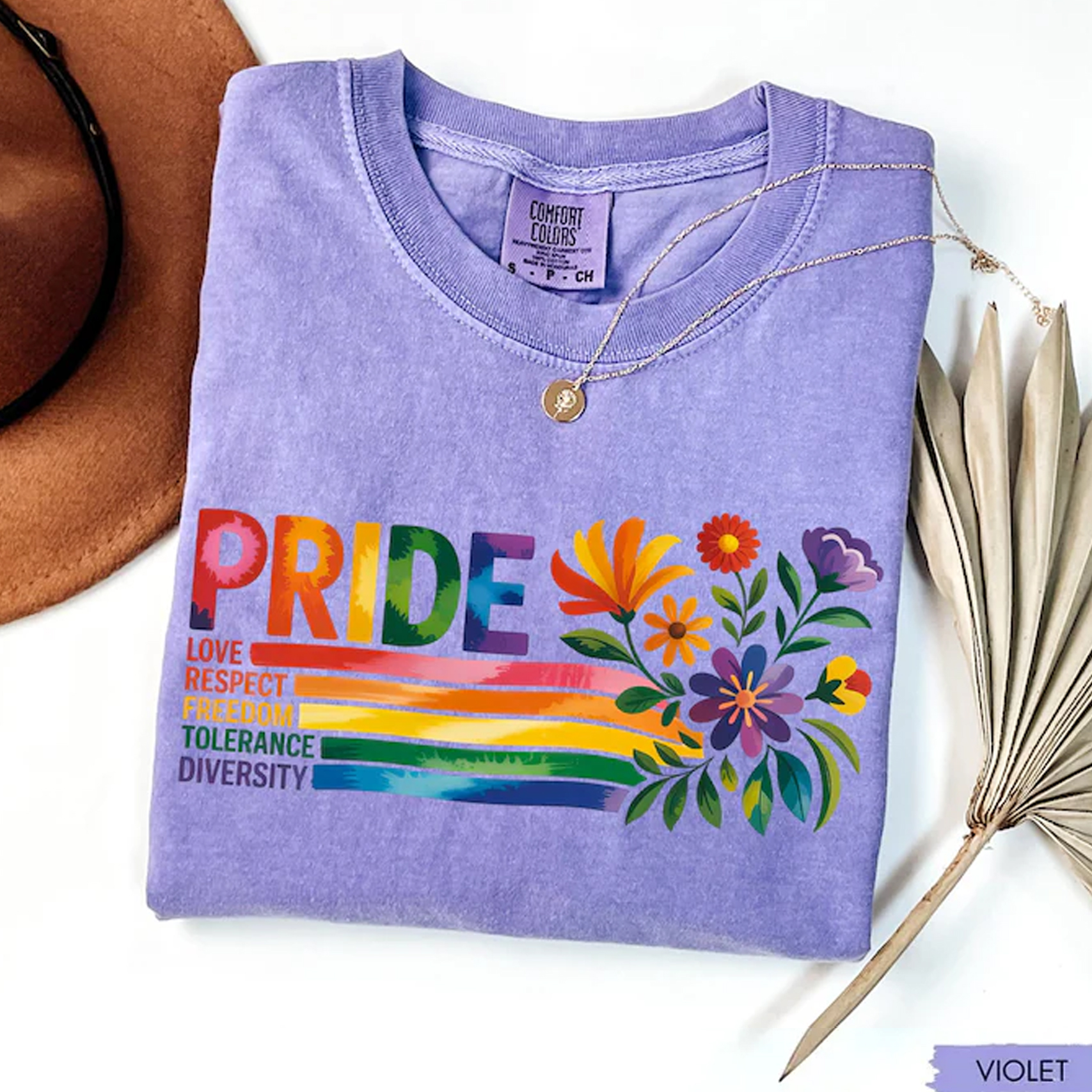 Rainbow Pride Lesbian T-shirt