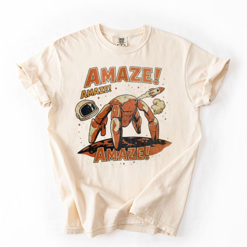 Sci-Fi Alien Graphic T-shirt