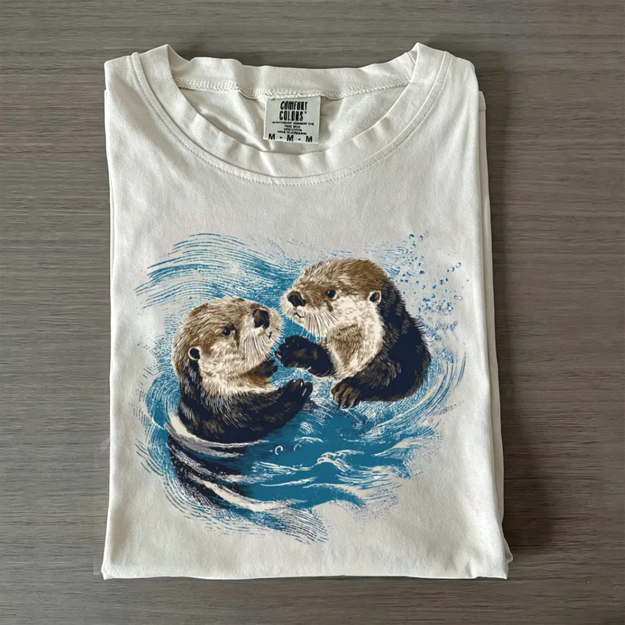 Cute Wildlife Otters T-shirt