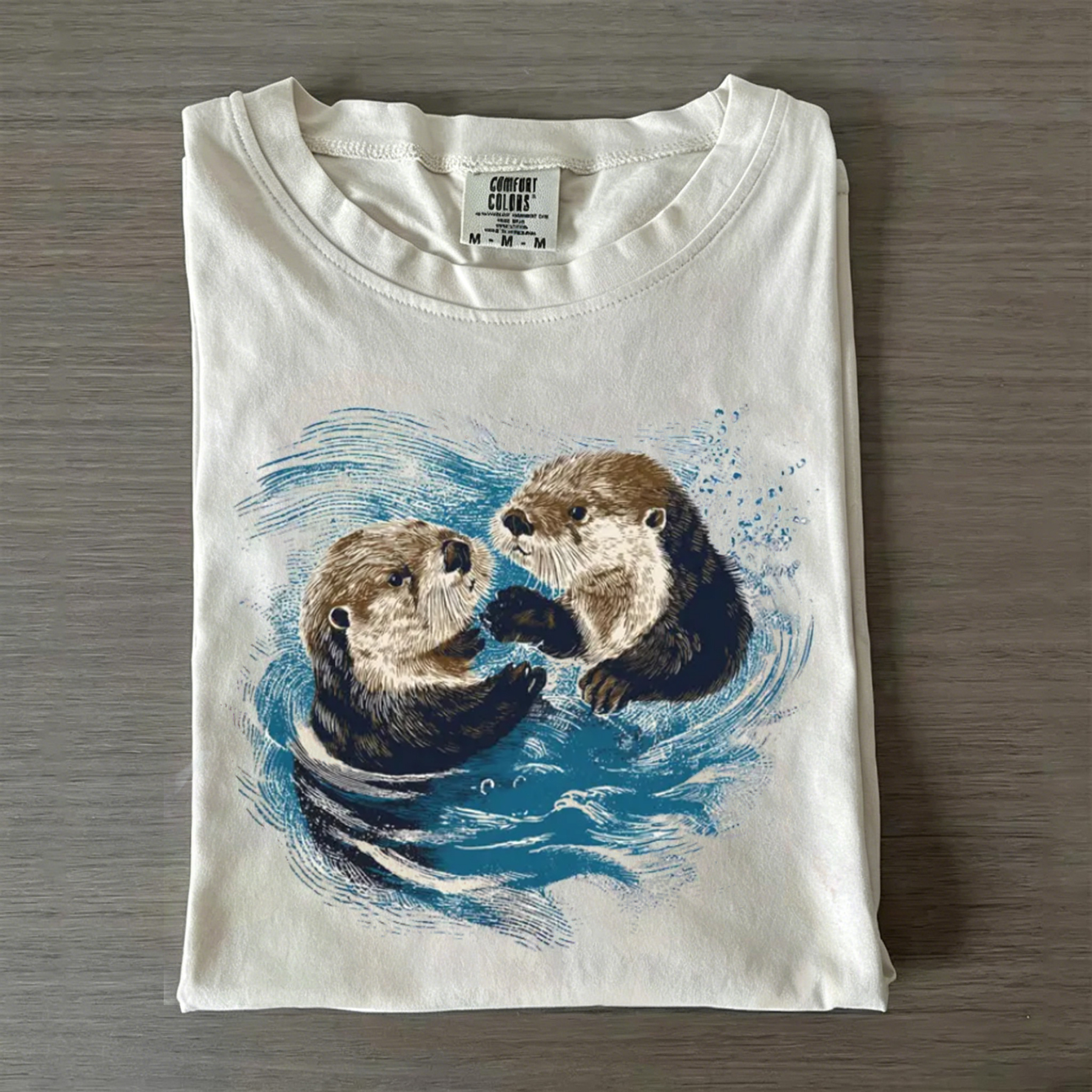 Cute Wildlife Otters T-shirt