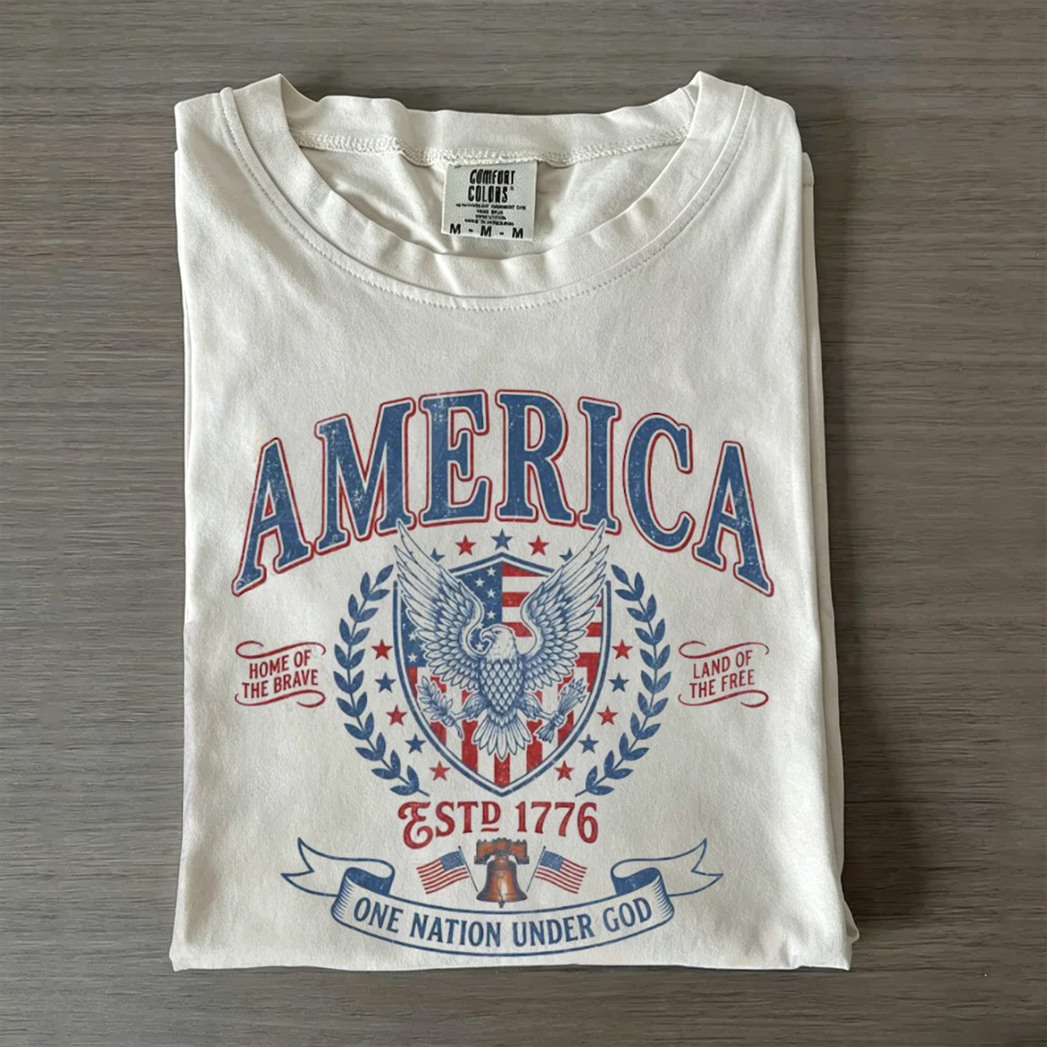 Vintage America Patriotic Eagle T-shirt