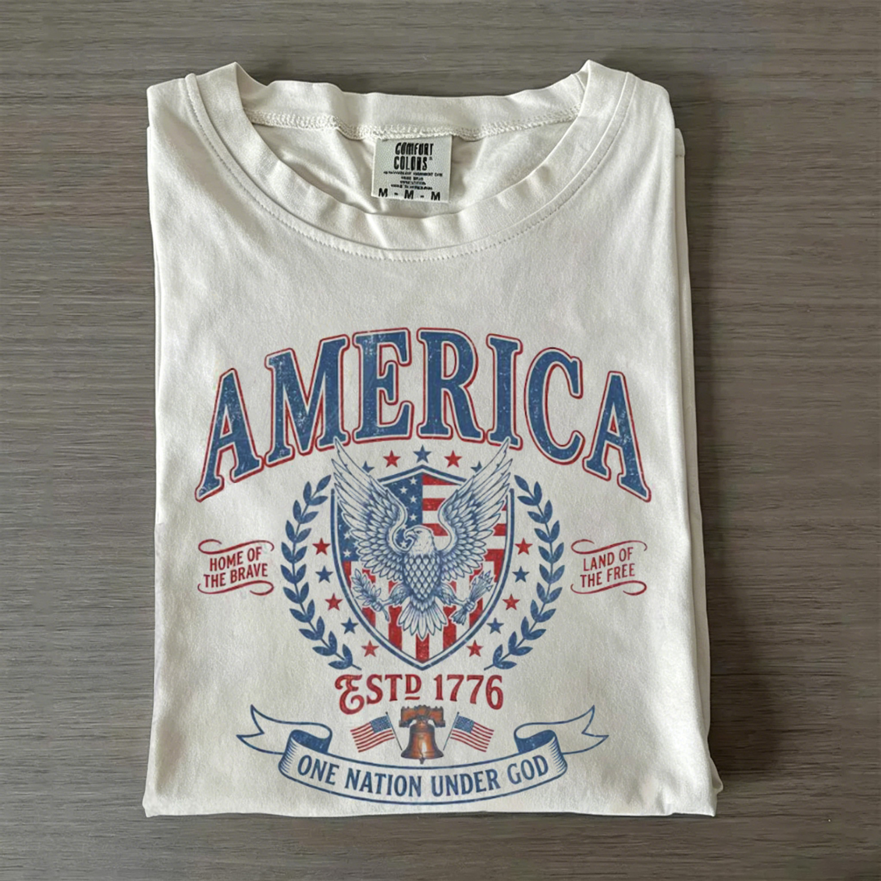 Vintage America Patriotic Eagle T-shirt