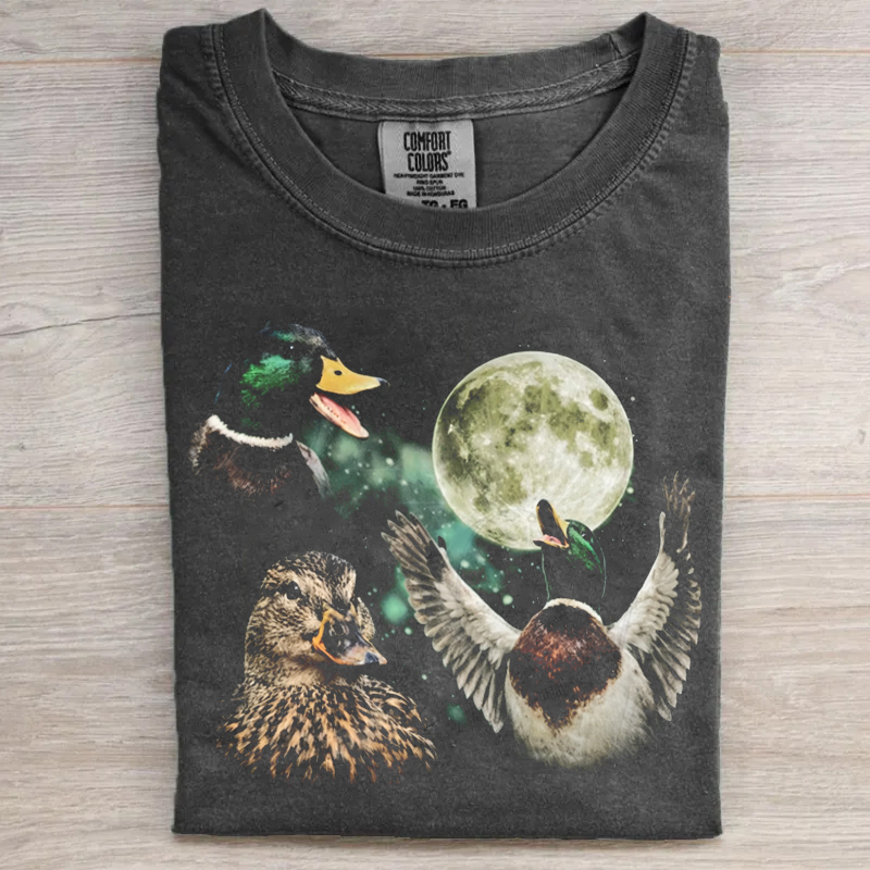 Mallard Duck Moon Vintage T-shirt
