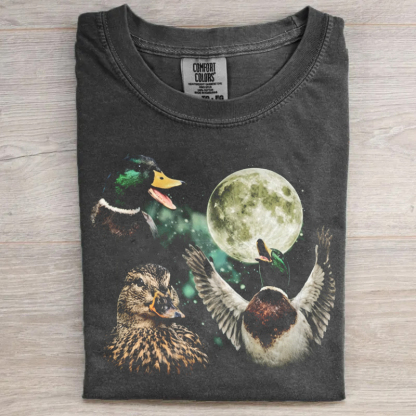 Mallard Duck Moon Vintage T-shirt