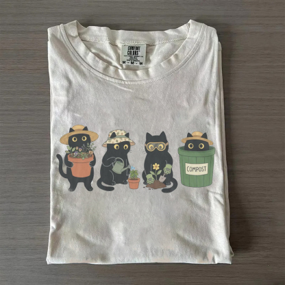 Cute Cat Gardeners T-shirt