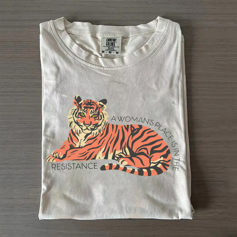 Boho Tiger Feminist T-shirt