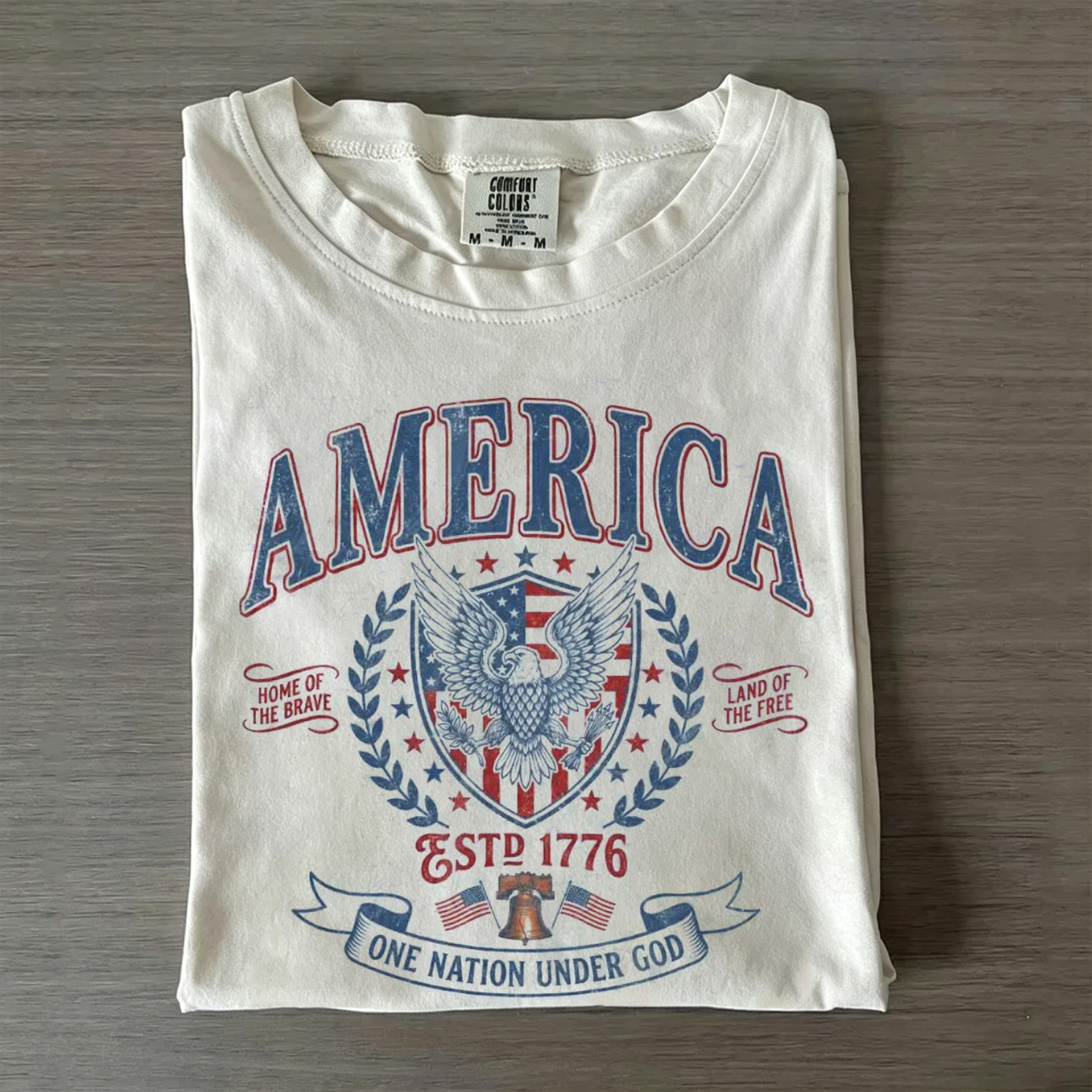 Vintage America Patriotic Eagle T-shirt