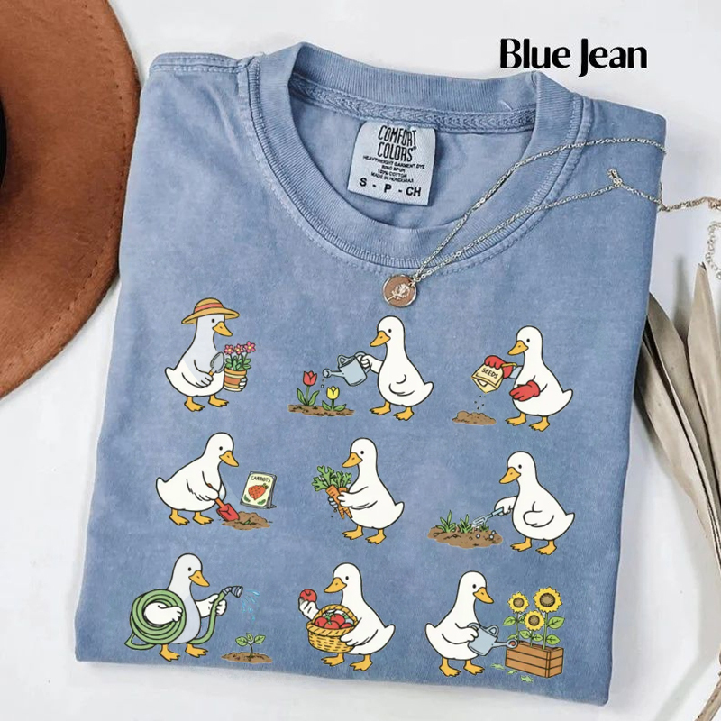 Cute Goose Gardener T-shirt