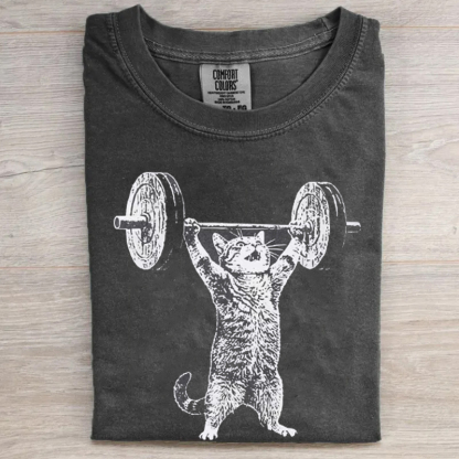 Funny Cat Gym T-shirt