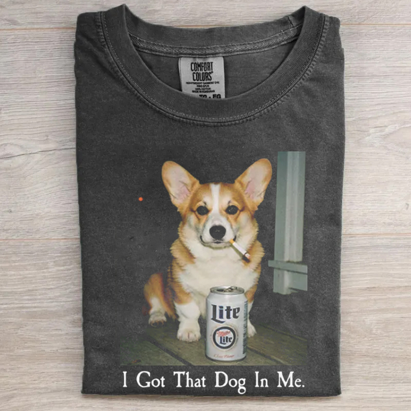 Funny Corgi Smoking T-shirt
