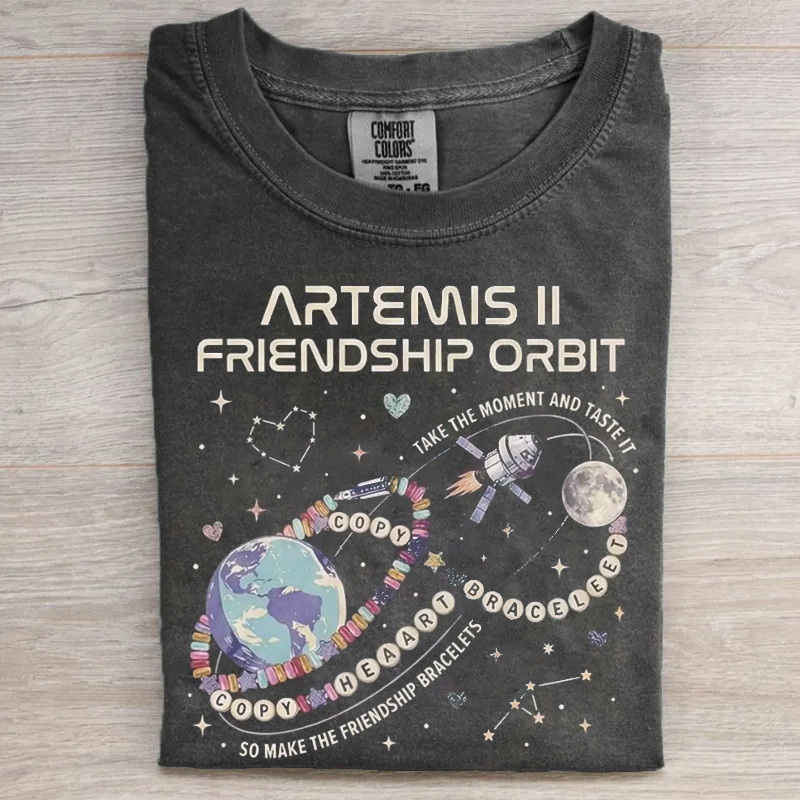 Artemis II Copy Moon Joy Quote T-shirt