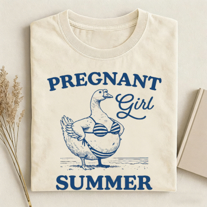 Pregnant Girl Summer T-shirt