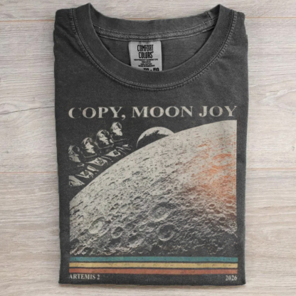 Artemis II Copy Moon Joy T-shirt