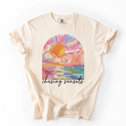 Summer Beach Chasing Sunsets T-shirt