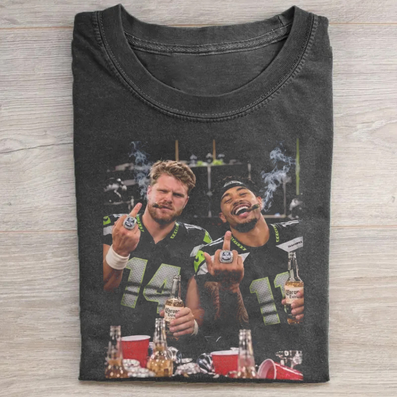 Vintage 90s Seattle Football Graphic Shirt 