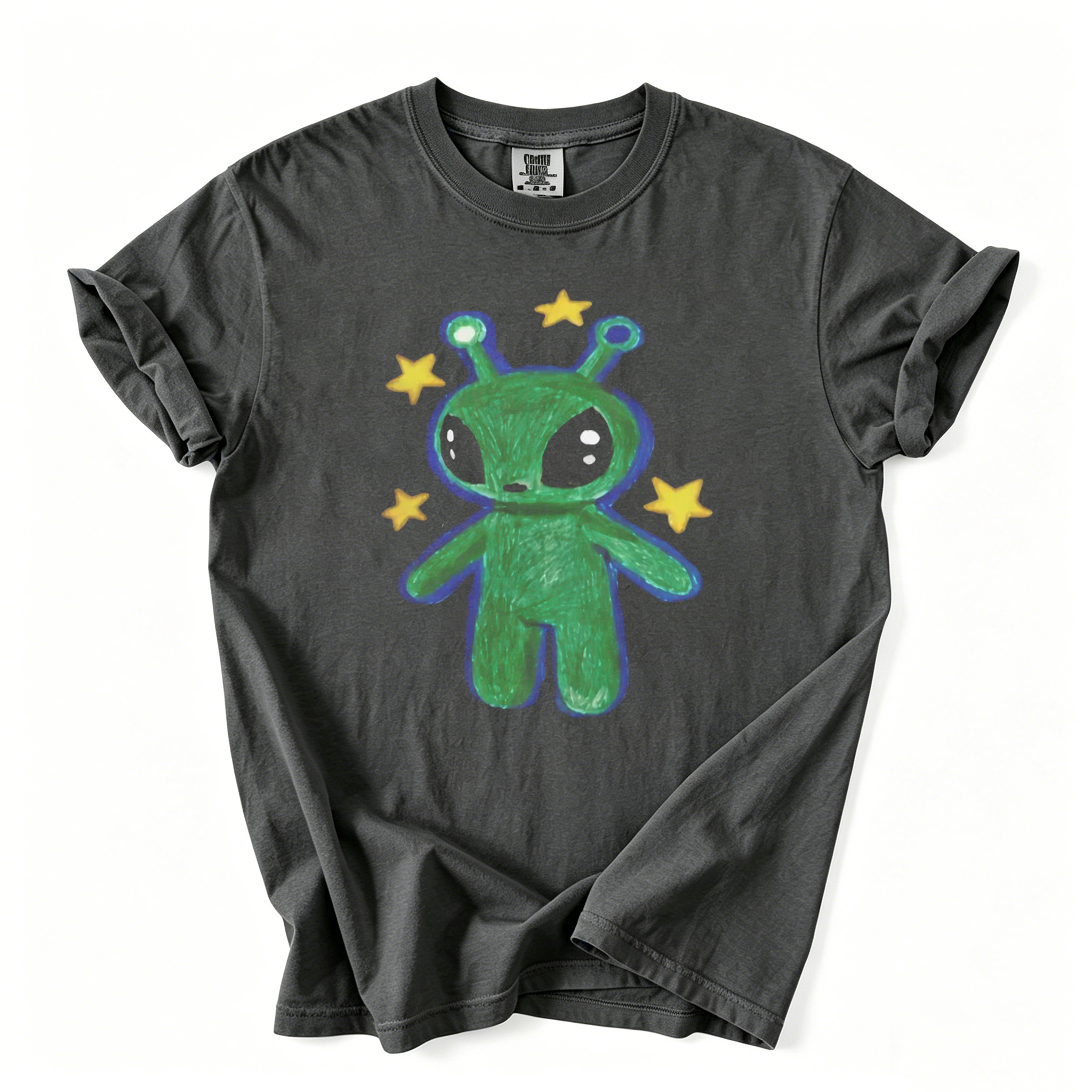 Green Alien Graphic T-shirt