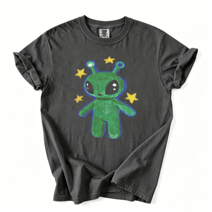 Green Alien Graphic T-shirt