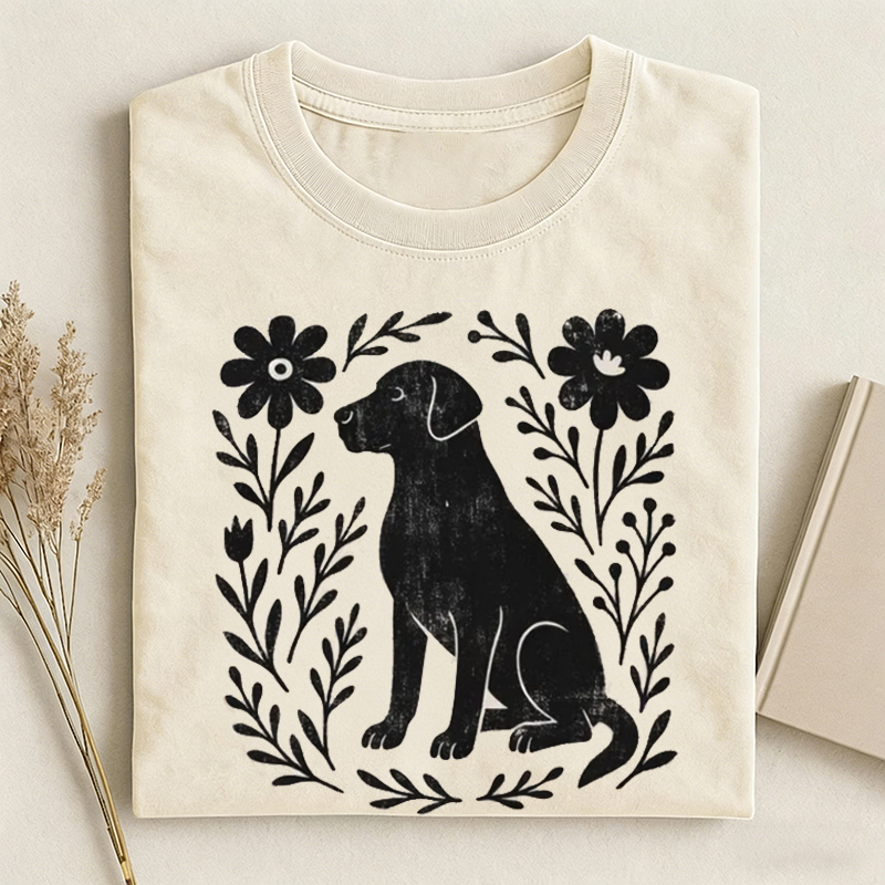 Folk Art Labrador T-shirt