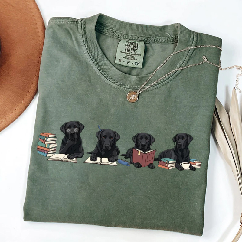 Black Labrador Book Club T-shirt