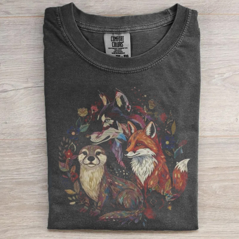 Forest Wildlife Graphic T-shirt