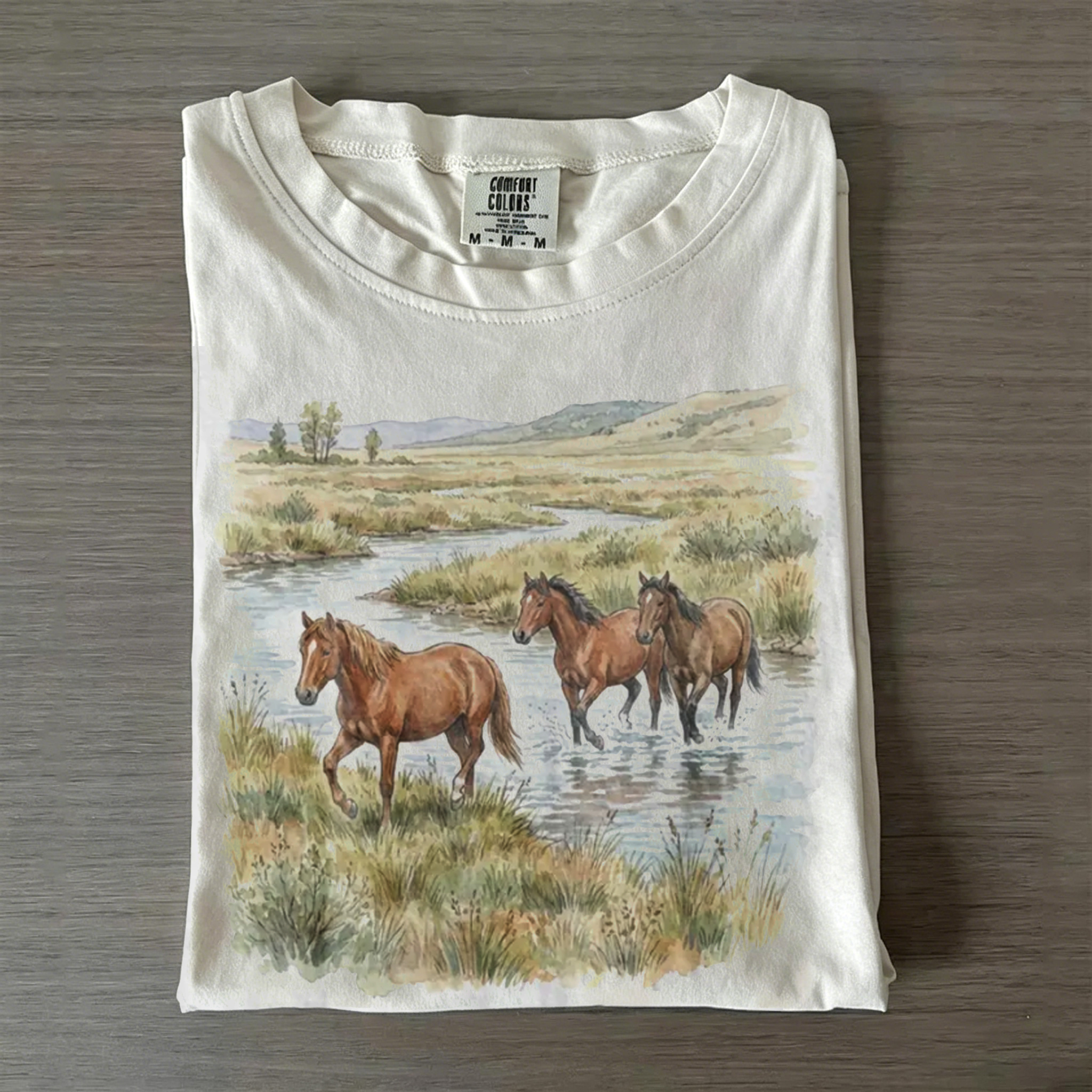 Wild Horses River Vintage T-shirt