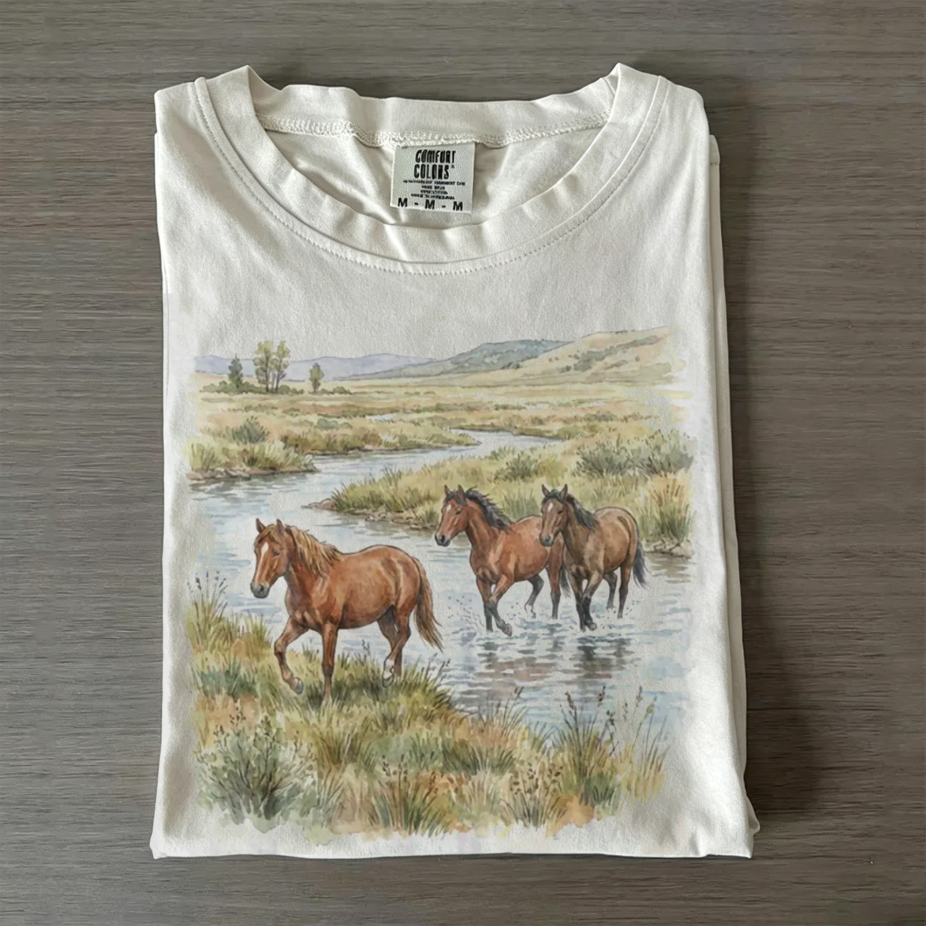 Wild Horses River Vintage T-shirt