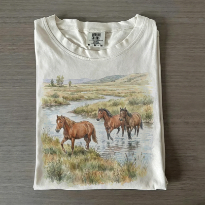 Wild Horses River Vintage T-shirt