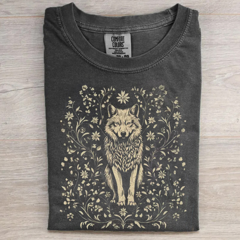Floral Wolf T-shirt